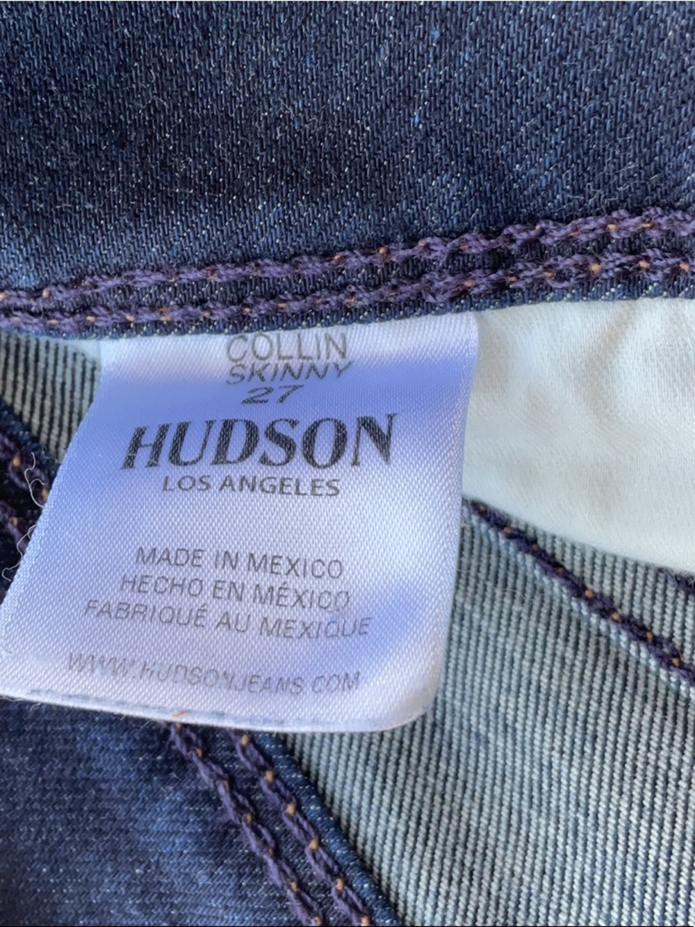 Hudson Los Angeles Collin Skinny W 15.5 R9 I 30 - Picture 4 of 4